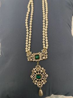 Pearl long necklace