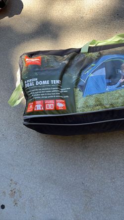 8  person dual dome tent very good condition. Almost new.