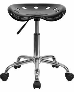 Adjustable Rolling Saddle Stool / Garage Shop Stool