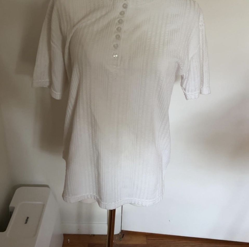 White Button Up Sweater