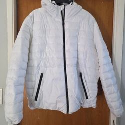 Men's Kenneth Cole Puffer White Jacket XL New Sherpa