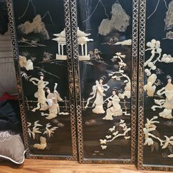 Asian Wall Decor 4 Panels 