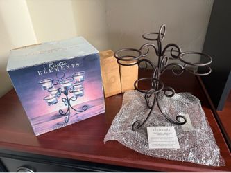 Brand New Rustic Elements Seven Light Scroll Votive Holder