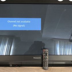 42 Inch Panasonic Plasma  Color TV With Wall Hanging Bracket