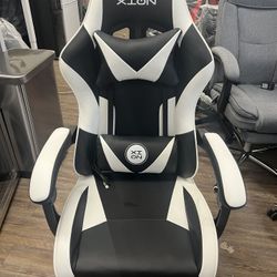 New White Raven Zion Gaming Chair With Legrest And Vibration $85/ea