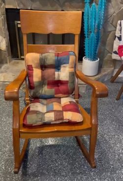 Vintage all wood rocking chair very heavy