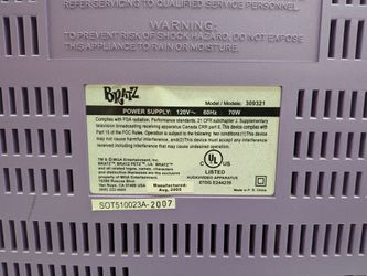 Bratz 309321 DVD/TV Player