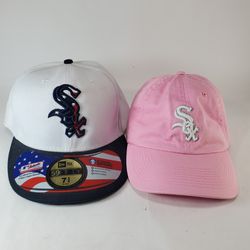 New Chicago White New Era Cool Base 7 3/4 59Fifty Hat Pink Adjustable Cap 