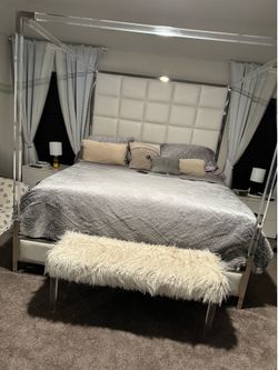 bed frame canopy style king