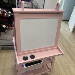 $40 pink chalkboard w/ white board