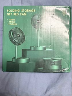 Folding storage net red fan