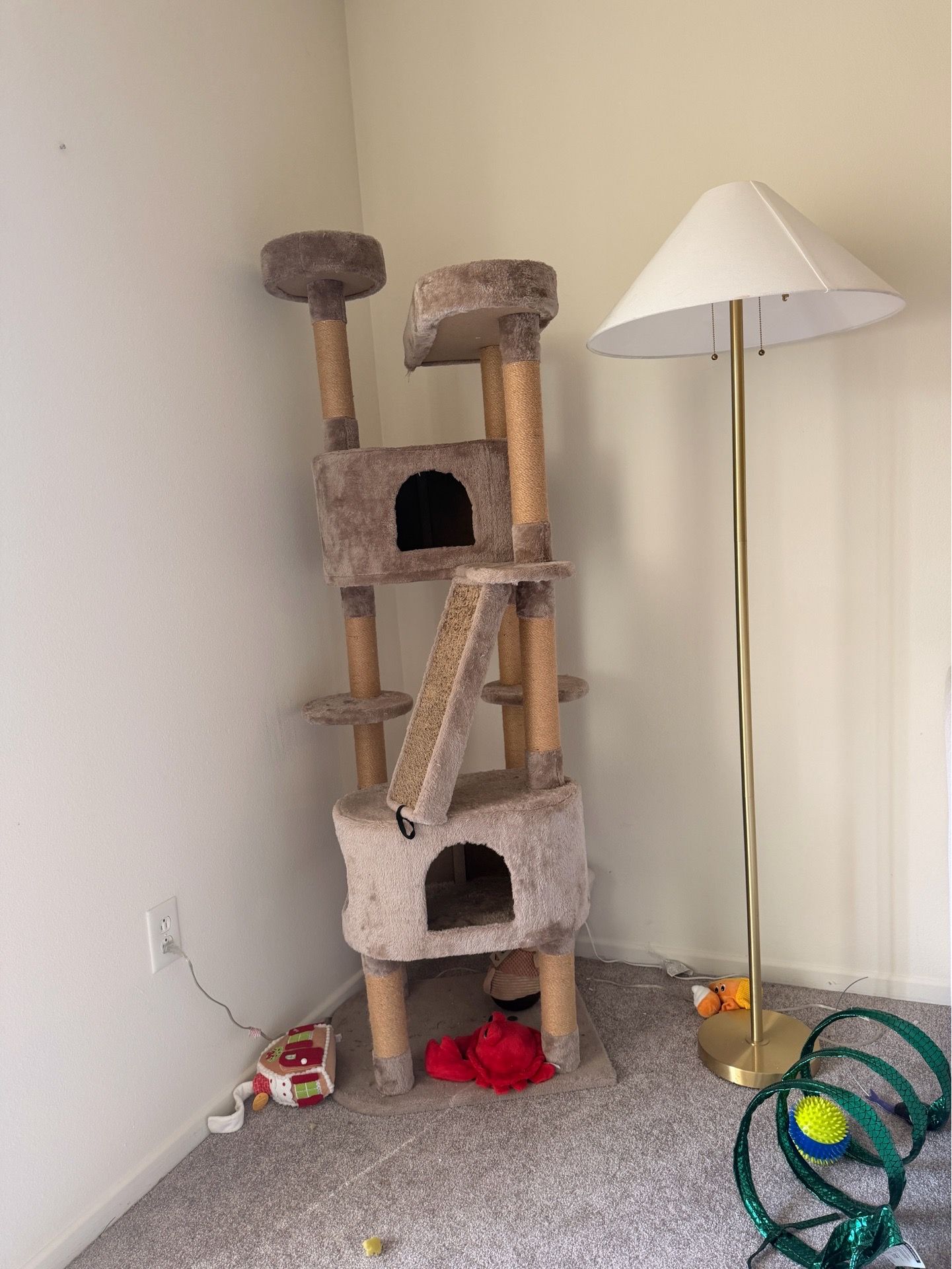 Lightly used cat tree