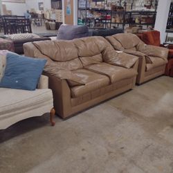 Tan Loveseat