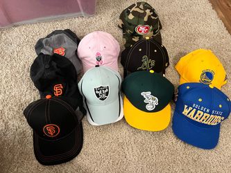 Bay Area sports teams baseball caps