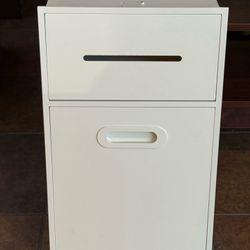  🔥Special Discount 🔥12 in. W x 20 in. H x 5.5 in. D. Stainless Steel Garbage Can Built-In Shower Niche For Kitchen ,Living Room ,Bedroom (White)  💰