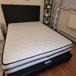 Full Queen Size Modern Bed Bed Frame Mattress