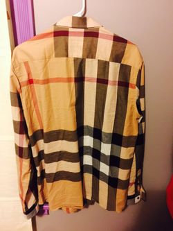 Burberry long sleeve 3x fitted