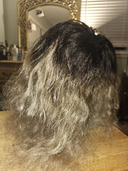 Med Length Black/blonde Wig