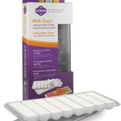 Milkies Fairhaven Health Milk Tray with Lid, Breastmilk Freezer Organization,