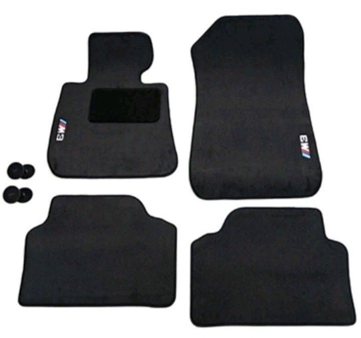 New OEM 2006-2011 BMW 3 Series E90 M3 Sedan Black 4Pc Mat Set (contact info removed)3526