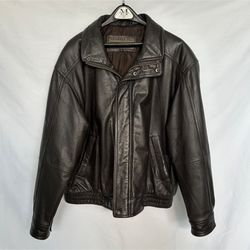 Vintage Members Only XL Genuine Leather Jacket