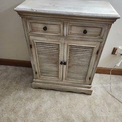 Used  Faux Wood Cabinet w / 2 Drawers & 2 Doors from Hobby Lobby  24" wide  x 12" deep x 32" High
