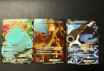 Pokémon TCG Japanese EX lot Venusaur Charizard Blastoise