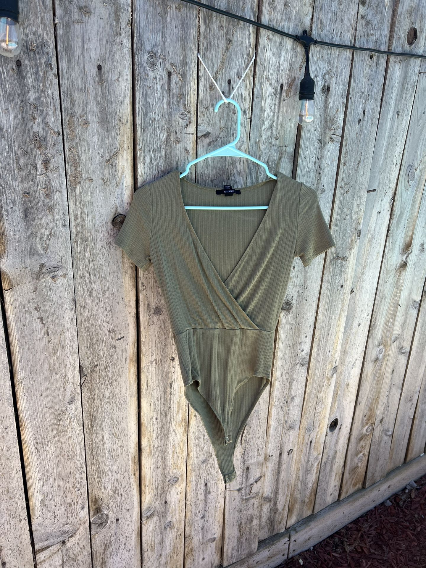 Forever 21 green bodysuit