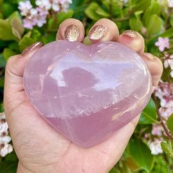 Rose Quartz Crystal Heart