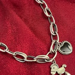 Sterling Silver Charms Bracelet