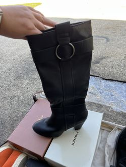 Leather Boots Size 8