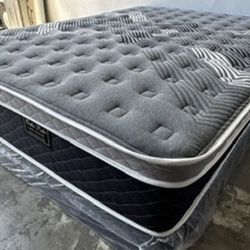 Full Oasis Thermal Comfort Europillow Top 12inch Mattress!!