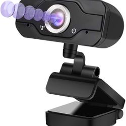 New! 1080P Webcam with Microphone, Full HD Web Camera USB Computer Webcam for Video Recording, Calling, Conferencing, Gaming, 110 Wide Degrees Widescr