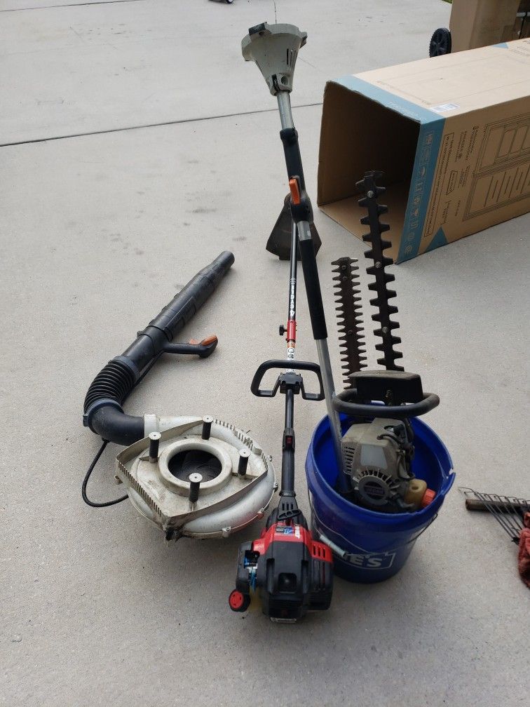 Lot Of Parts Sthil, Echo Troy Bilt Ect.