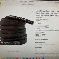 40 Foot Pro Battle Fitness Exercise Rope Strength Training