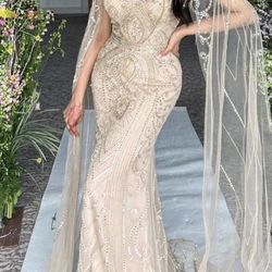 Beaded Champagne - Gold Dress