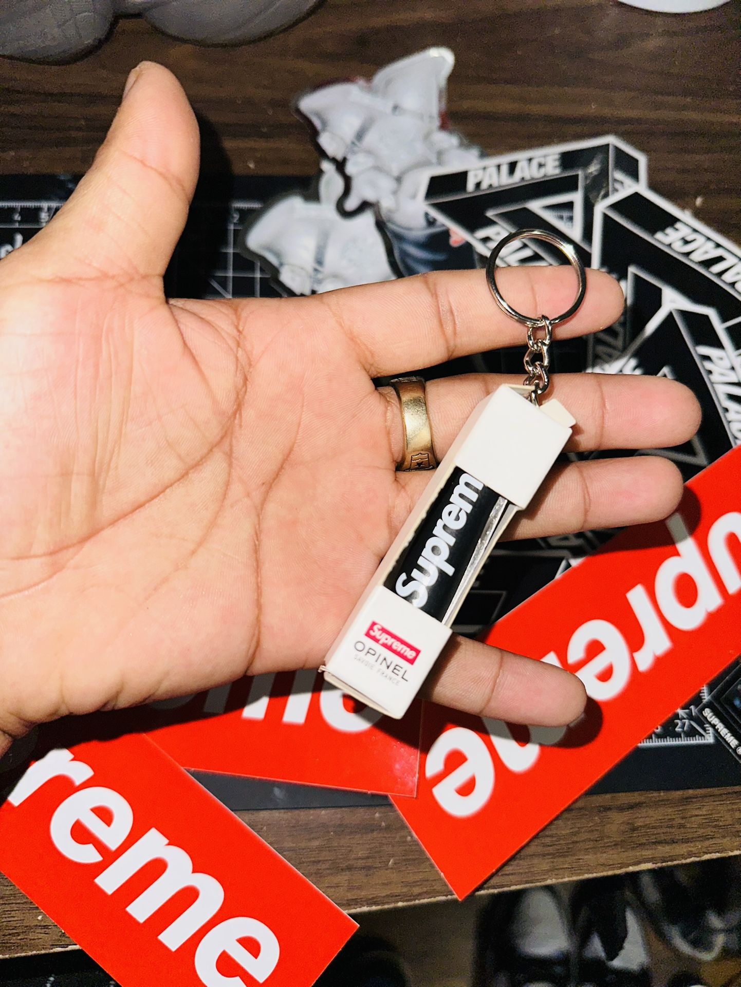 supreme opinel no 4 knife keychain For Sell