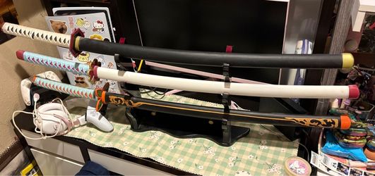 Demon slayer swords with stands