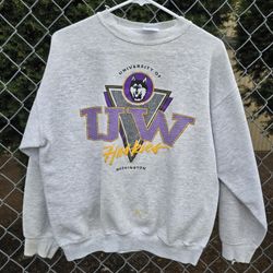 Vintage Washington Huskies Crewneck Sz Large