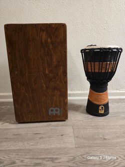 Cajón Box Drum y Djembe
