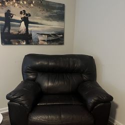 Brown Recliner-not real leather