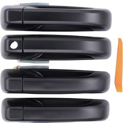 MOTOKU Front and Rear Driver and Passenger Side Exterior Door Handle Black for Ram 1 3 5-2020 @W4