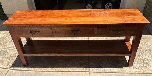Solid Wood Console Table / Sofa Table - 72”