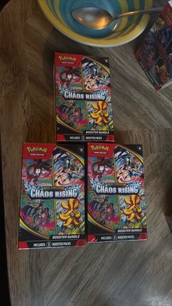 Pokémon Mega Evolution Chaos Rising Booster Bundle x3
