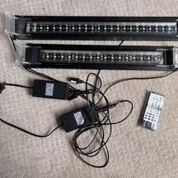 2 Finnex RGB Led 24/7 Automatic Lights For Aquarium Fish Tank Plants