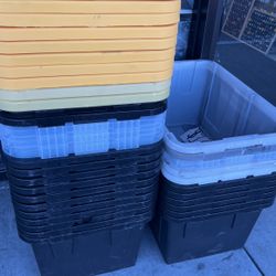 Storage Totes 27 Gallons 10$ Each