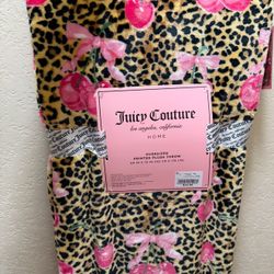juicy couture cheetah cherry blanket 
