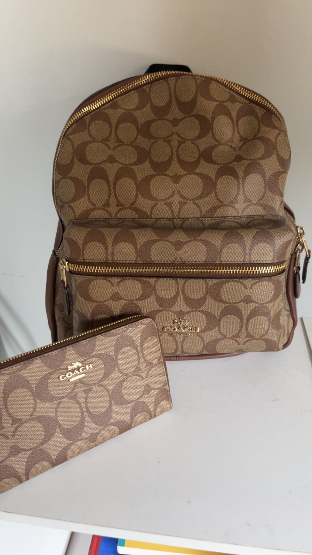 Coach Backpack With Matching Wallet