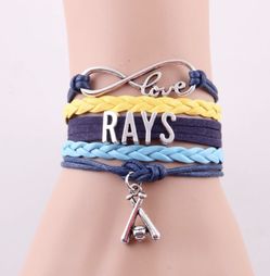 Tampa bay blue rays baseball bracelet