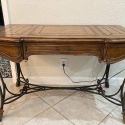 Wood And Iron Vintage Desk
